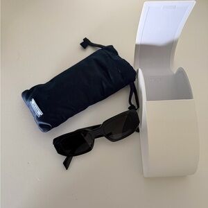 Prada Black Rectangular Sunglasses